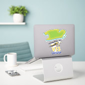 Vis Croatia Karte Aufkleber (Laptop auf Schreibtisch)