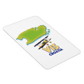 Vis Croatia Karte Magnet (Rechte Seite)