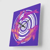 Vis Quadratische Wanduhr (Winkel)