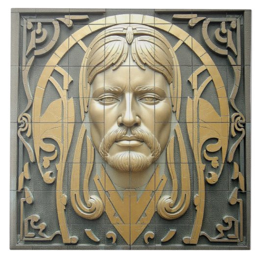 Visage der Zeiten Fliese (Vorderseite)