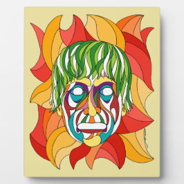 Visage Grimace Fotoplatte