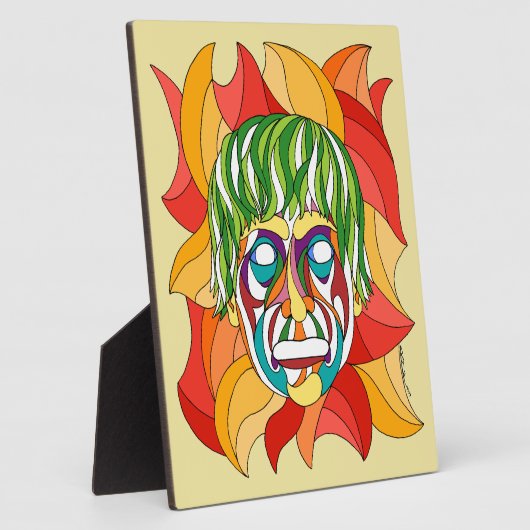 Visage Grimace Fotoplatte (Seite)