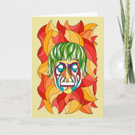 Visage Grimace Karte (Vorderseite)