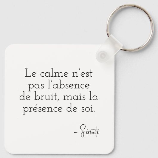 Visage paisible en pixel art schlüsselanhänger (Rückseite)