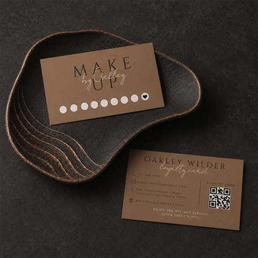 Visagist Dark Terracotta QR Code Treuekarte