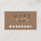 Visagist Dark Terracotta QR Code Treuekarte (Vorderseite)