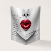 Visagist Foto Lippenstift Gloss Visitenkarten (Vorderseite)