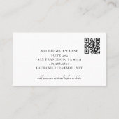 Visagist Foto QR Code Visitenkarte (Rückseite)