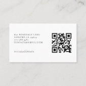 Visagist Foto QR Code Visitenkarte (Rückseite)