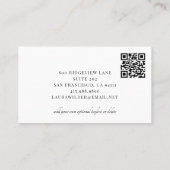 Visagist Foto QR Code Visitenkarte (Rückseite)