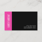 Visagist Friseursalon Visitenkarte (Rückseite)