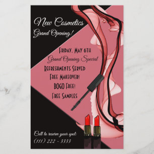 Visagist Kosmetik-Verkaufsflyer Flyer