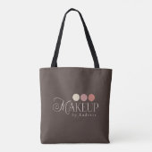 Visagist mit individuellem Firmenlogo Tasche (Rückseite)