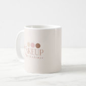 Visagist mit individuellem Markenlogo Kaffeetasse (Vorderseite Links)