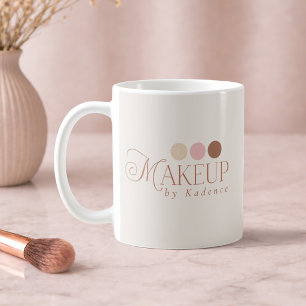 Visagist mit individuellem Markenlogo Kaffeetasse
