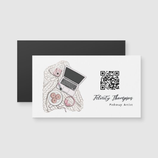 Visagist QR-Code Magnetkarte (Vorne/Hinten)