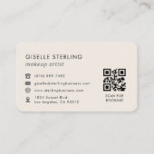 Visagist QR-Code  Visitenkarte (Rückseite)