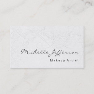 Visagist-Script-Damask-Muster Visitenkarte