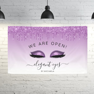 Visagist Wir haben geöffnet Glitter Drip Augen Lil Banner