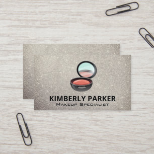 Visagisten Werkzeuge   Glitter   Make-up Kompakt Visitenkarte