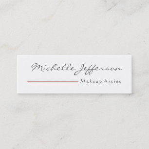 Visagistin Visitenkarte Skinny Script Make-up Arti