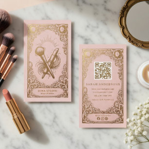 Visagistin Visitenkarte Vintage Boho Schönheit