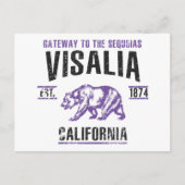 Visalia Postkarte (Vorderseite)