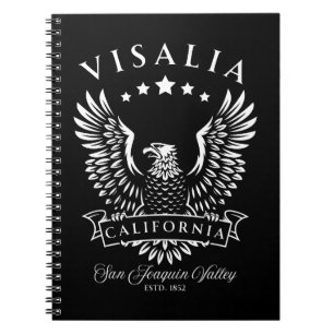 Visalia San Joaquin Valle California Vintag Eagle Notizblock
