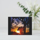 Visalia Sunset Postcard Postkarte (Stehend Vorderseite)