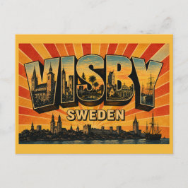 Visby Schweden mittelalterliche Hansestadt Postkarte