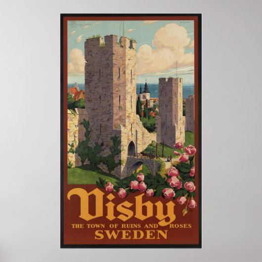 Visby Schweden Poster (Vorne)