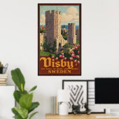 Visby Schweden Poster (Heimbüro)