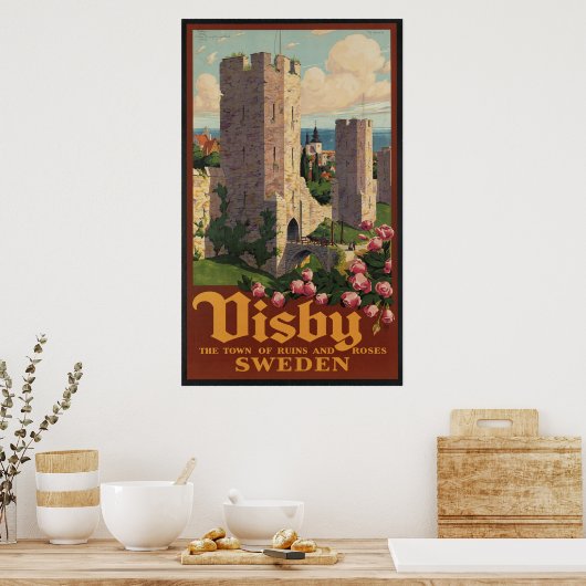 Visby Schweden Poster (Küche)