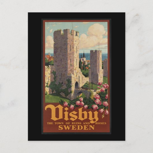 Visby Schweden Postkarte (Vorderseite)