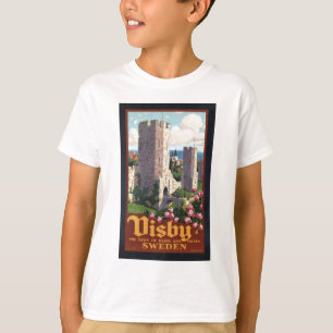 Visby Schweden - Reise im Vintage-Stil T-Shirt