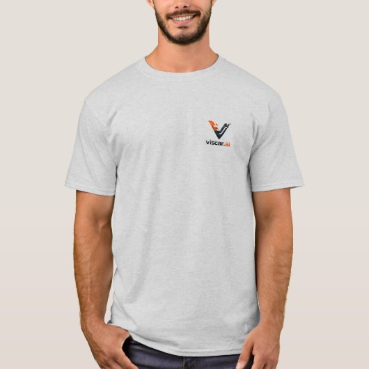 Viscar AI Tech Logo Minimalist T-Shirt (Vorderseite)