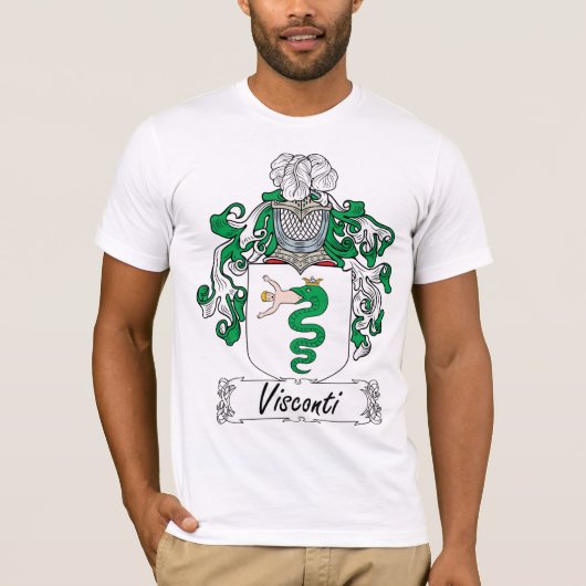 Visconti Familienwappen T-Shirt (Vorderseite)