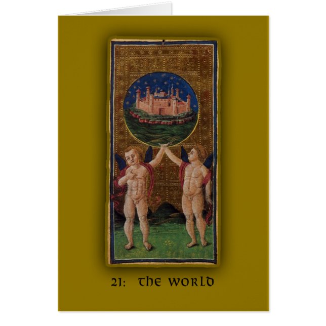 Visconti-Sforza Tarot-Dualkartenverarbeitungen auf (Vorne)
