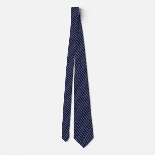 Viscount Blue Stripe NeckTie Krawatte (Rückseite)