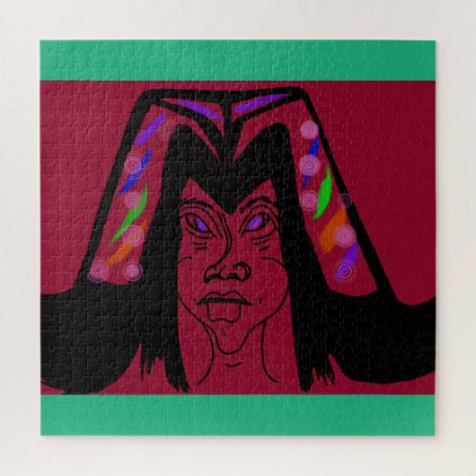 Viscountess with Headdress Jigsaw Puzzle (Vertikal)