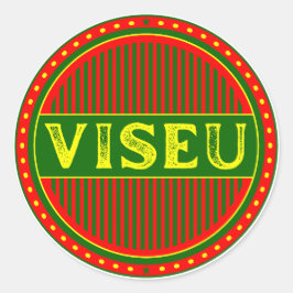 Viseu City Pride Emblem – Portuguese Identity Runder Aufkleber