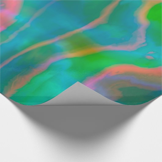 Vishion Brooke Glossy Bohemisch Geschenkpapier (Ecke)