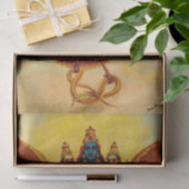 Vishnu, Garuda, Vahana von Raja Ravi Varma Seidenpapier (Geschenk)