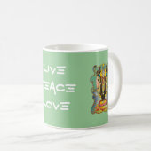 Vishnu hindische Gottheits-Gott Kaffeetasse (VorderseiteRechts)