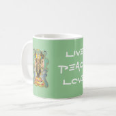 Vishnu hindische Gottheits-Gott Kaffeetasse (Vorderseite Links)