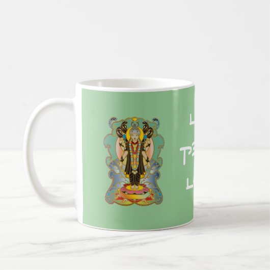 Vishnu hindische Gottheits-Gott Kaffeetasse (Links)