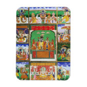 Vishnu im Zentrum seiner zehn Avatare, Jaipur, R Magnet (Vertikal)