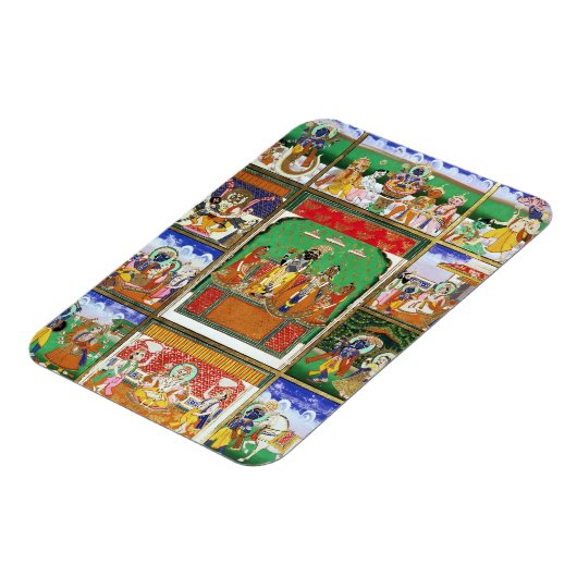 Vishnu im Zentrum seiner zehn Avatare, Jaipur, R Magnet (Linke Seite)