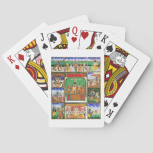 Vishnu im Zentrum seiner zehn Avatare, Jaipur, R Spielkarten