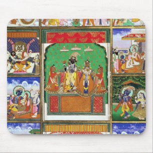 Vishnu in der Mitte seiner zehn Avataras, Jaipur, Mousepad